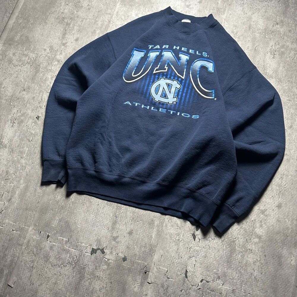 Salem-sportswear Men's Navy and Blue Sweatshirt